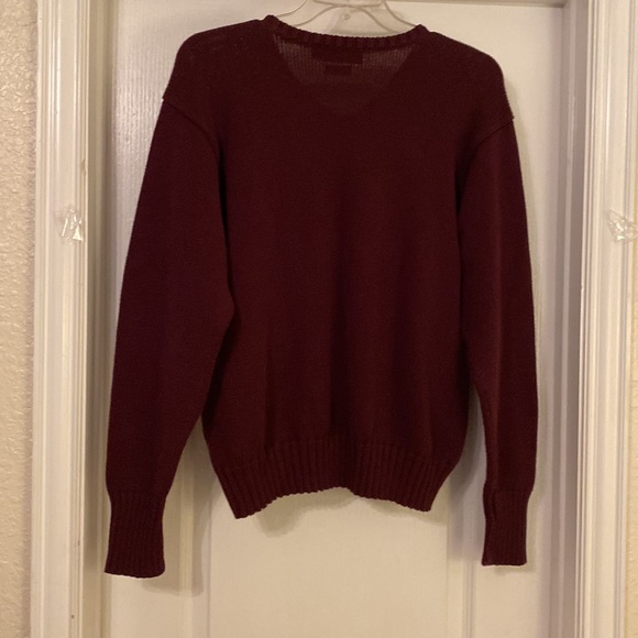 Polo by Ralph Lauren burgundy sweater size Large - Picture 4 of 5